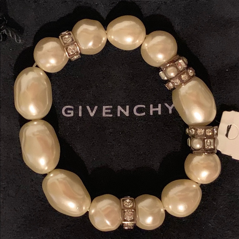 Givenchy pearl stretch bracelet